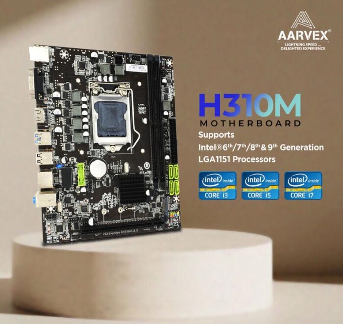 Aarvex Mother Board H310 With Nvme