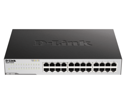 D-Link DES-1024D 10/100 24-Port Fast Ethernet Unmanaged Switch Front