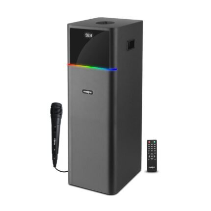 Frontech CRUX-168 Multimedia Tower Speaker 90W Output In-Built FM USB/BT/AUX/MIC Support (SW-0168)