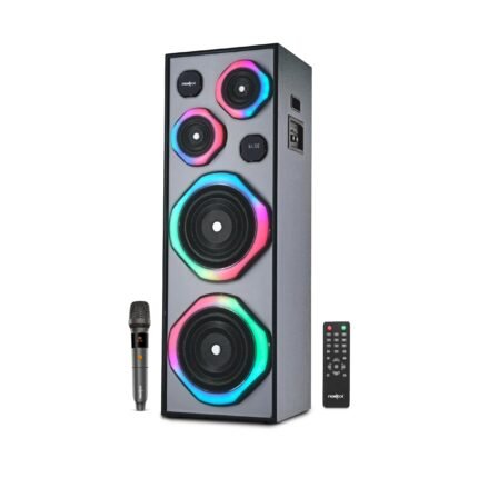 Frontech CRUX-169 Tower Speaker 260W BT 5.0/FM/AUX UHF Wireless Mic 1 Year Warranty (SW-0169)