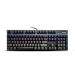 Frontech Wired Mechanical Gaming RGB Keyboard 104 Keys Layout USB Plug & Play 1.6m Cable Ergonomic Design 1 Year Warranty