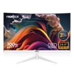Frontech 24 inch Ultima Series Curved LED Monitor 100Hz 1920x1080 1800R Curve Bezel-Less Design (MON-0077)