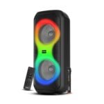 Frontech Smash Pro-21P 45W Portable Party Speaker TWS Karaoke Wireless Mic RGB LED Bluetooth 5.0 FM Radio USB TF AUX Type-C (SW-0021P)