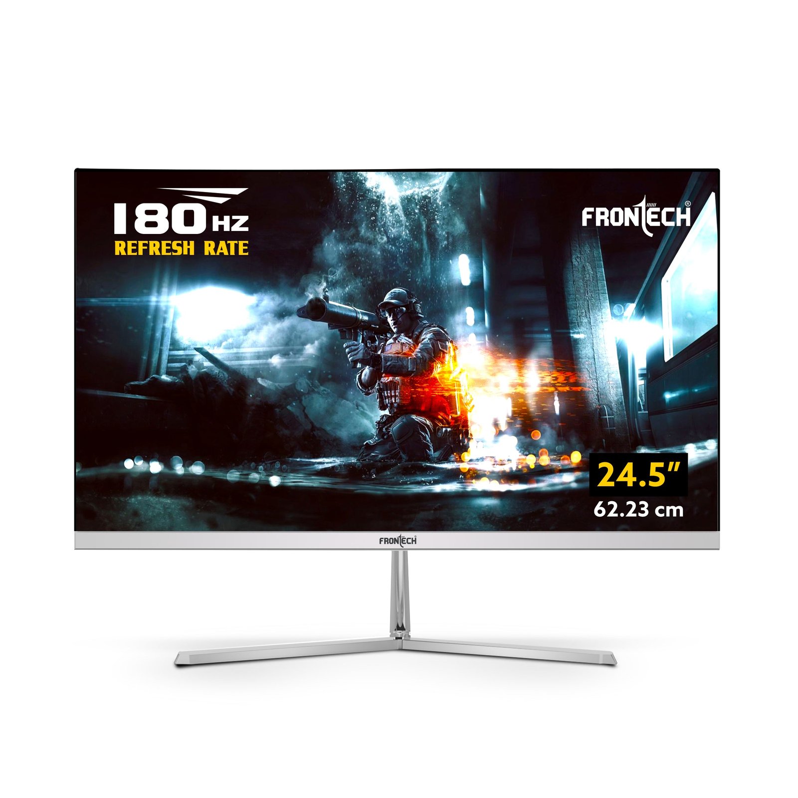 MON0087G_1.jpg Frontech 24.5 inch LED Gaming Monitor 180Hz 1920x1080 Wall Mountable Frameless HDMI & VGA 8ms Built-in Speakers 3 Years Warranty - Image 1